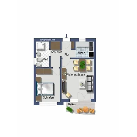 1-bedroom Meeresrauschen Hébergement de vacances *