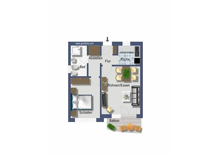 1-bedroom Meeresrauschen Vakantiehuis *